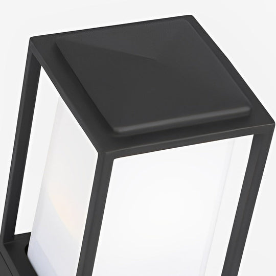 Aluminum Cubic LED Outdoor Lawn Lantern
