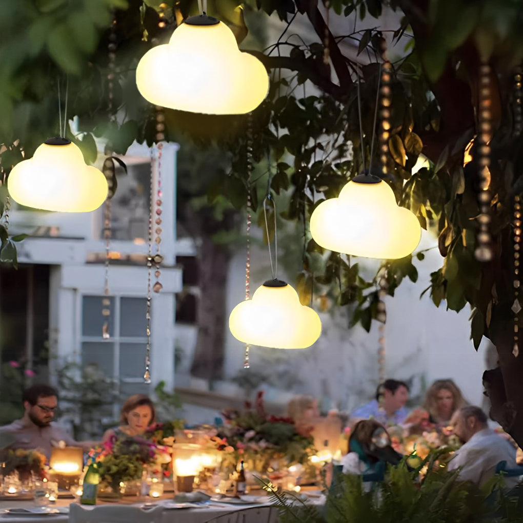 Waterproof Clouds Creative USB Rechargeable Outdoor Hanging Light