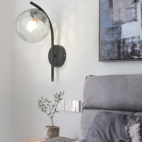 Creative Glass Ball-shaped LED Nordic Plug-in Wall Sconce