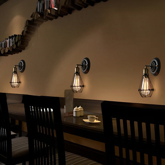 Adjustable Retro Industrial Iron Wall Lamp