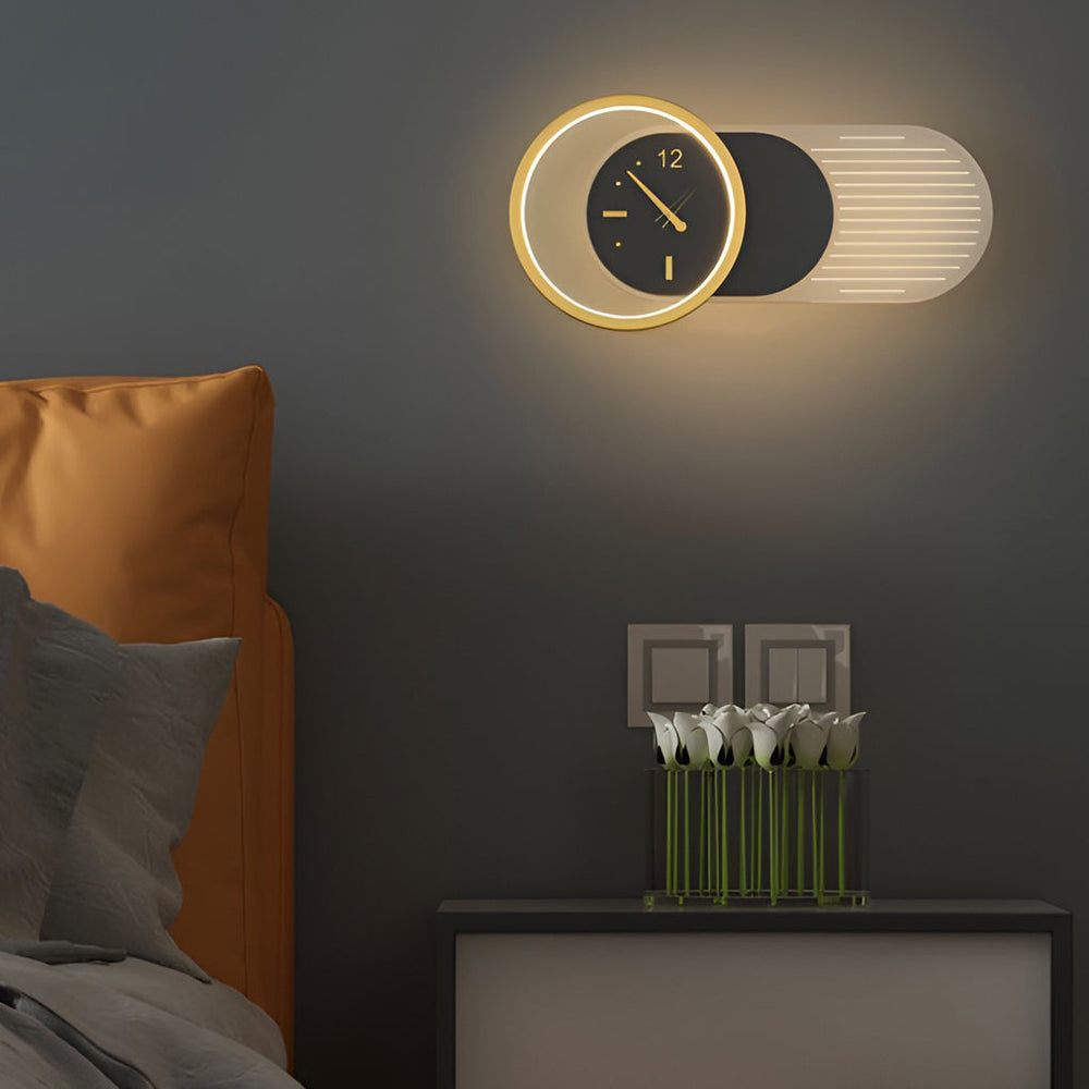 Creative Clock Shaped Nordic LED Wall Lamp