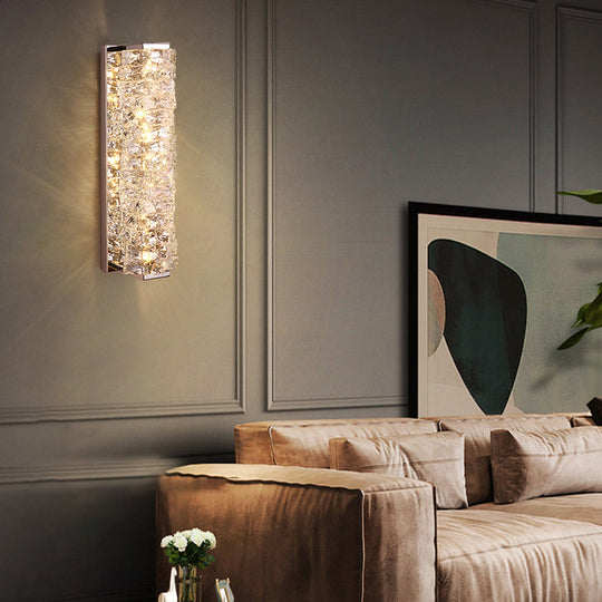 Creative Crystal LED Wall Sconce with 3 Step Dimming