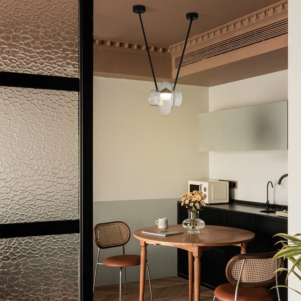Creative Glass Jar LED Simplicity Decor Modern Chandelier