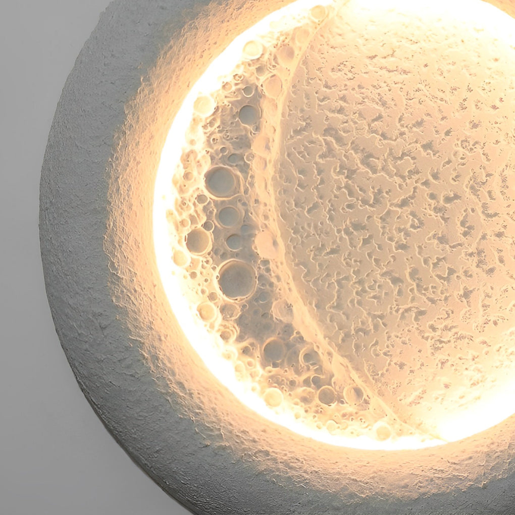 Creative Moon Shaped Waterproof LED 10W Modern Outdoor Wall Lamp