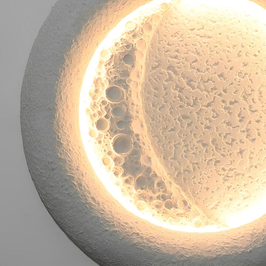 Creative Moon Shaped Waterproof LED 10W Modern Outdoor Wall Lamp