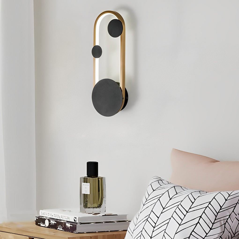 Round Decor Three Step Dimming Nordic LED Wall Sconce