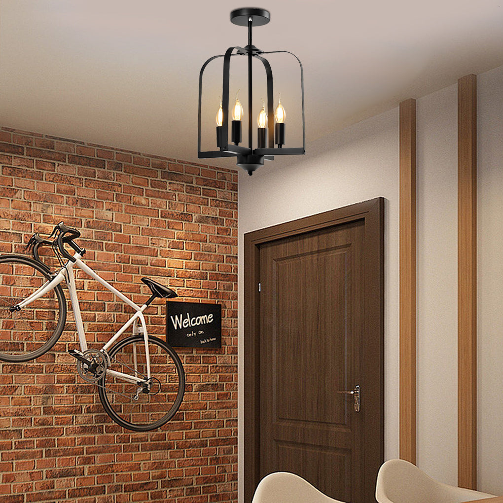 Creative Iron Cage American Country Style Chandelier Ceiling Light