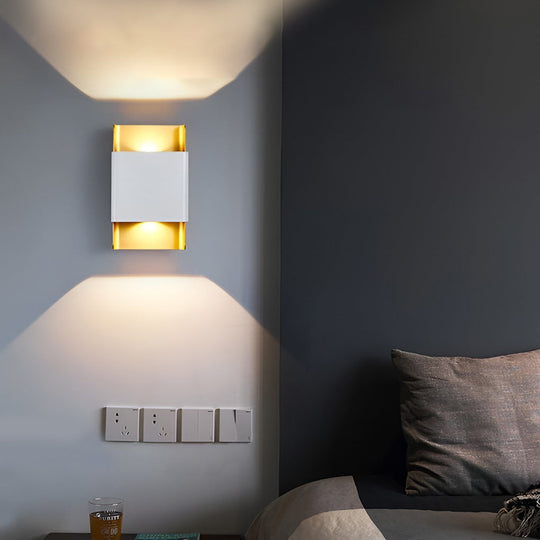 Modern LED Up and Down Outdoor Wall Sconce Waterproof Light