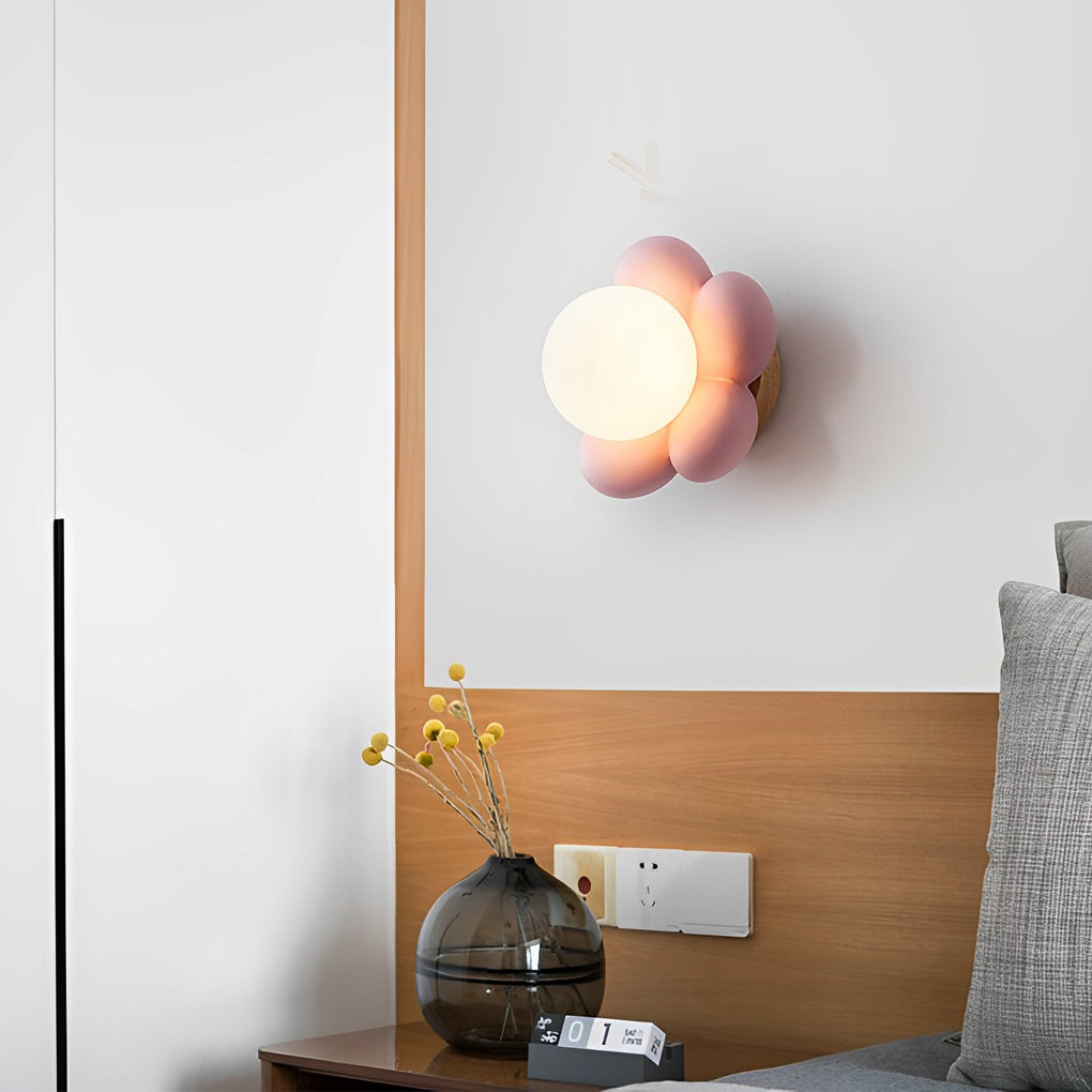 Cute Flower Creative Nordic Wall Lamp