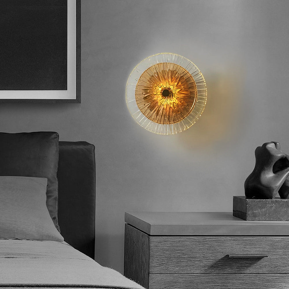 Creative Round Glass Luxury LED Post-Modern Wall Lamp