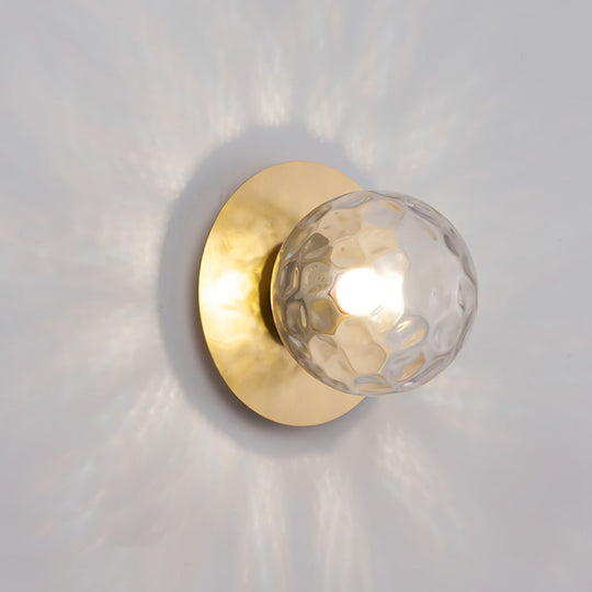 Round Glass Ball LED Modern Wall Lamp