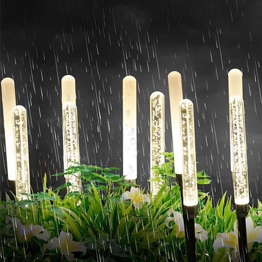 5 Pcs Waterproof Acrylic Crystal Bubble Reed LED Lawn Lights Garden Lights