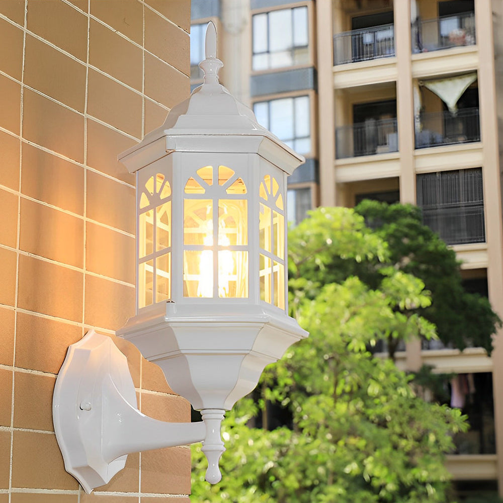 European Style Waterproof LED Glass Outdoor Wall Lamp