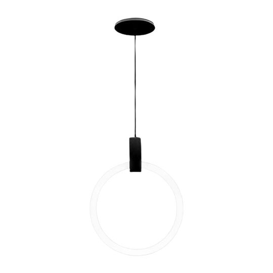 Minimalist Rings Stepless Dimming LED Nordic Duplex Stair Chandelier