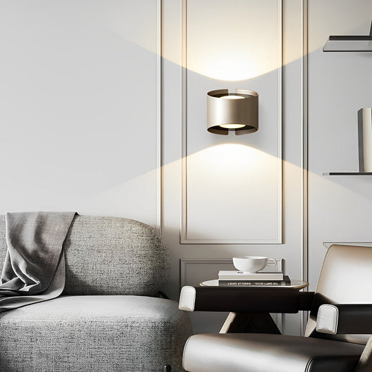 Round Creative Up and Down LED Decorative Wall Sconce