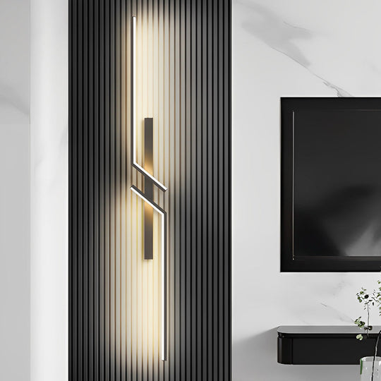 Irregular Symmetrical L-Shape LED Minimalist Wall Lamp