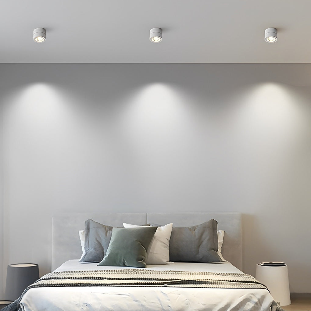 Round – 7W Foldable LED Spotlight with Rotating Head for Ceiling Flush Mount