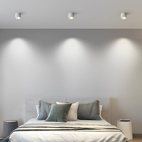 Round – 7W Foldable LED Spotlight with Rotating Head for Ceiling Flush Mount