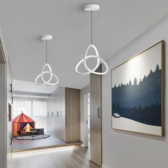 Circular Rings Creative Three-Step Dimming LED Modern Chandelier Light