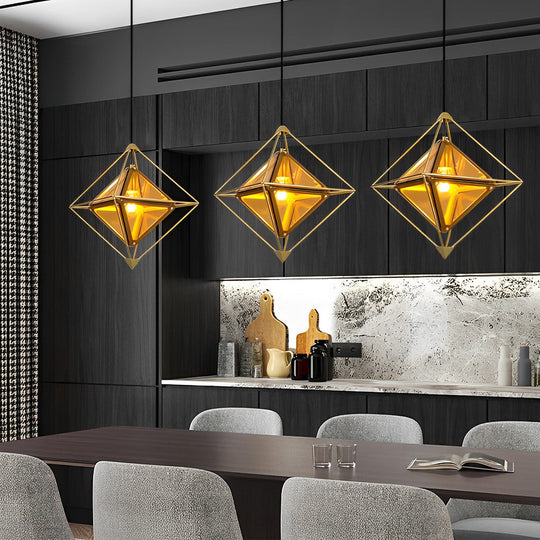 Creative Geometric Glass Modern Minimalist Island Pendant Light