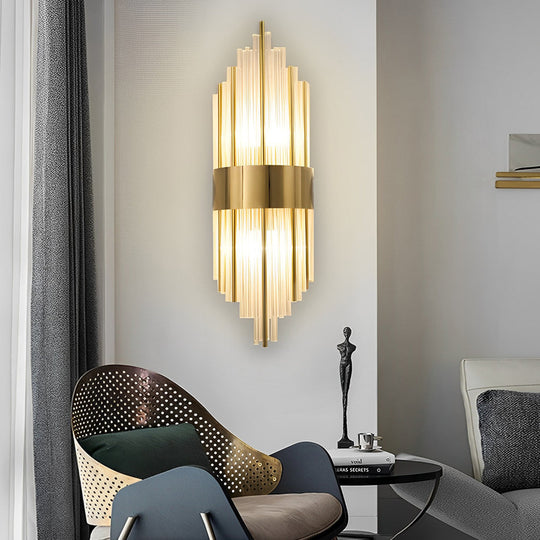 Simple Luxury Post-Modern Crystal LED Wall Lamp
