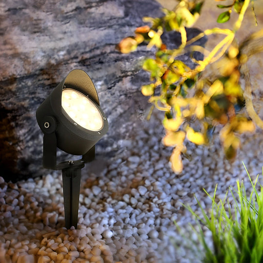 Adjustable Waterproof LED Anti slip Black Modern Outdoor Spotlights
