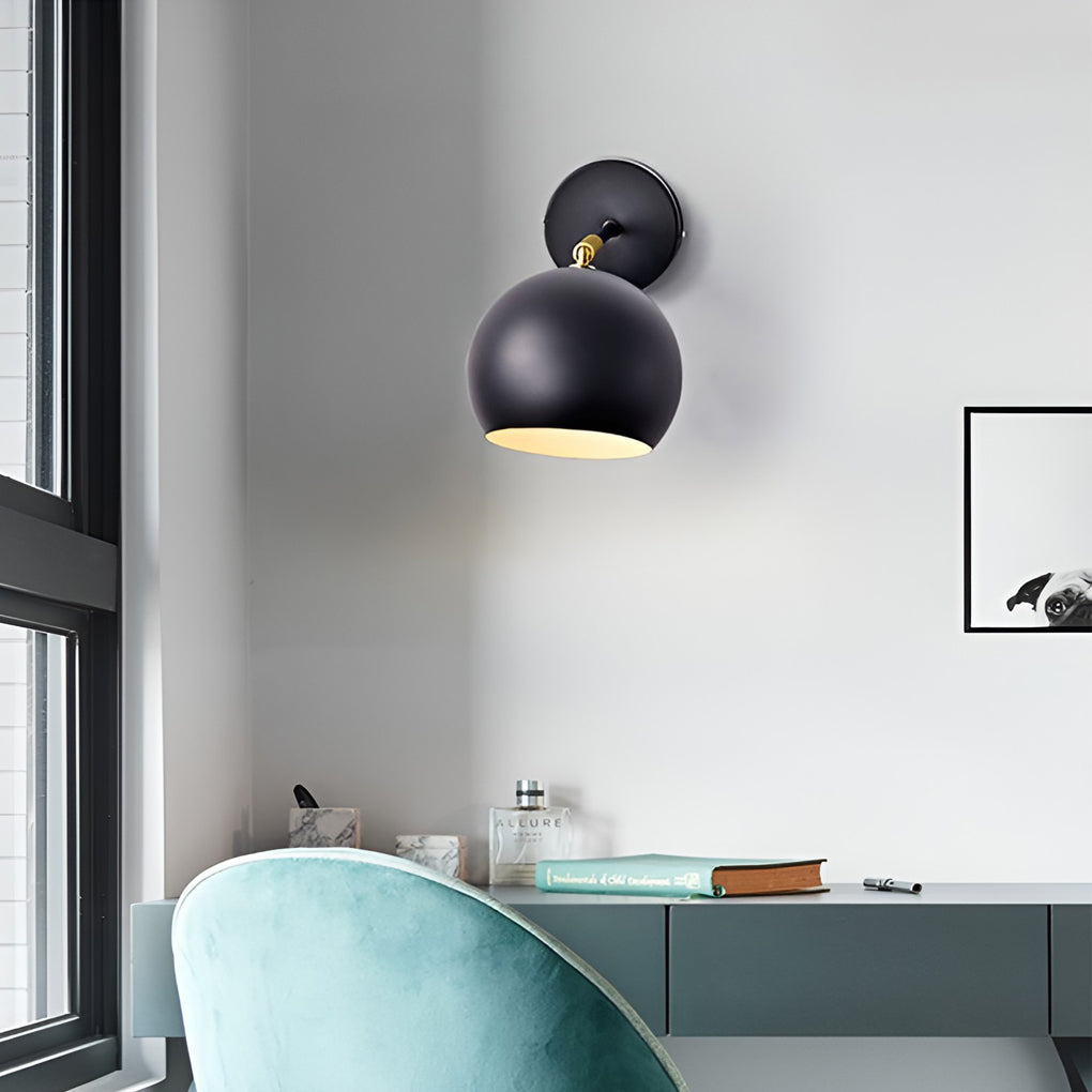 Adjustable Hemispherical Nordic LED Wall Lamp