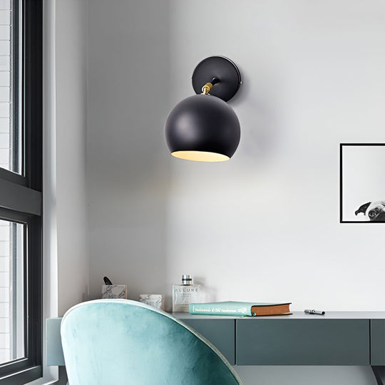 Adjustable Hemispherical Nordic LED Wall Lamp