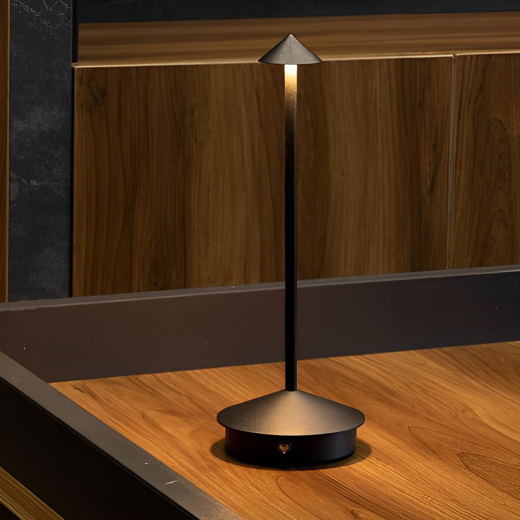 11.4" Cordless Pina Mushroom Table Lamp – Stepless Dimmable, USB Rechargeable, Warm White LED