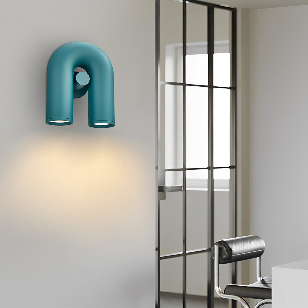 Rotatable U-Shaped Water Pipe LED Nordic Wall Lamp