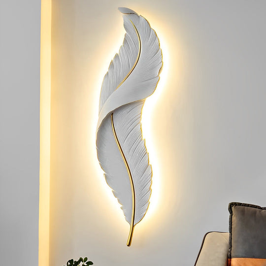 Creative Feather Wall Light LED Luxury Modern Wall Sconce