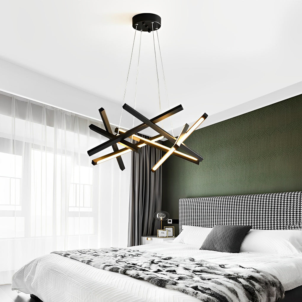 8-Light Modern LED – Sputnik Chandelier Stylish Ceiling Lighting