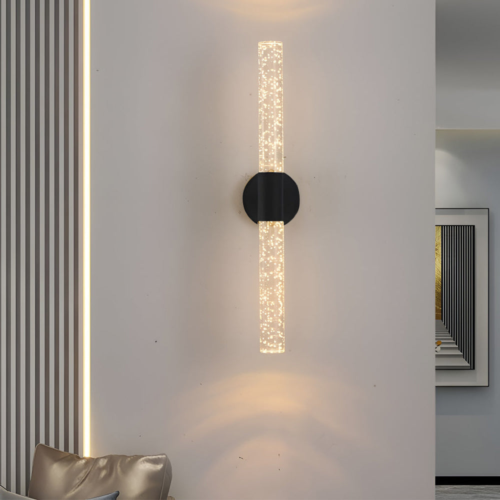 Nordic Cylinder LED Wall Lamp – Iron & Acrylic Wall Sconce