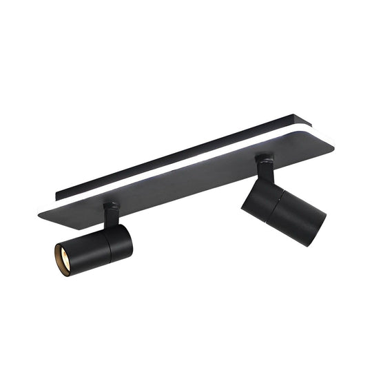 Minimalist Long Rectangular Adjustable LED Flush Mount Spotlight (2/3/4-Light)