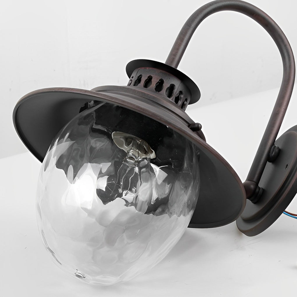 Creative Glass and Metal Modern Waterproof Outdoor Wall Lamp