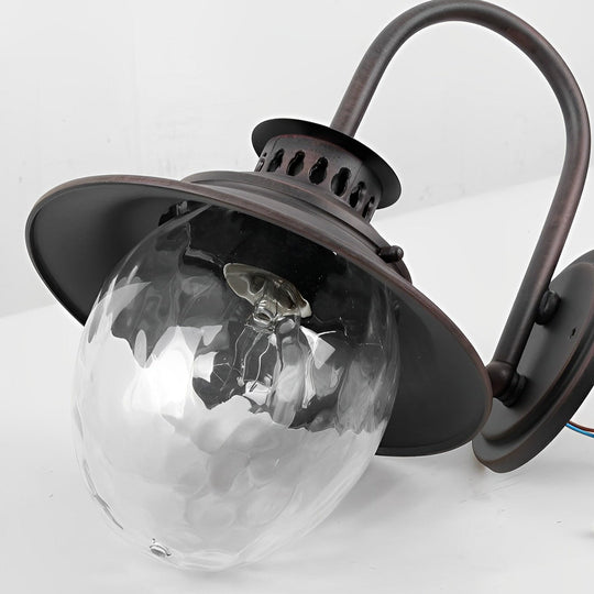 Creative Glass and Metal Modern Waterproof Outdoor Wall Lamp