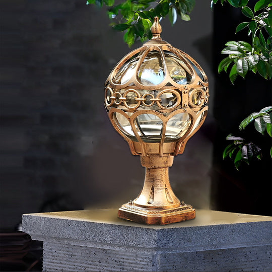 Creative Round Ball Waterproof LED European Style Fence Post Lights