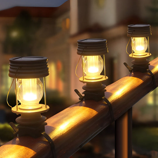 Retro Portable Waterproof Intelligent LED Solar Powered Outdoor Lights