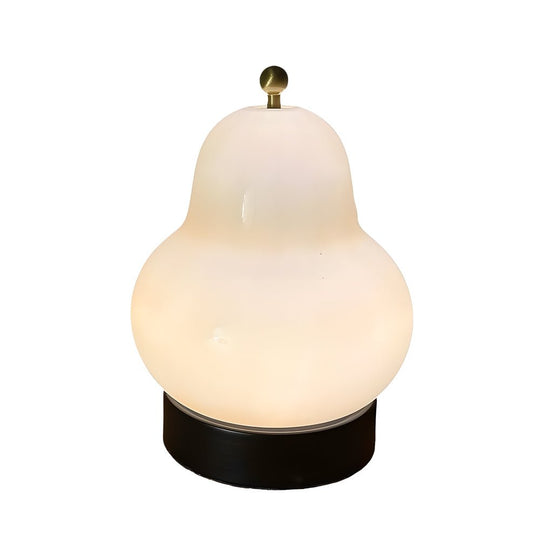 7.5 Inch Glass Pear LED Table Ambient Lamp with Touch Switch