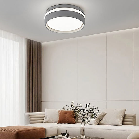7.9-Inch Round LED Flush Mount Ceiling Light