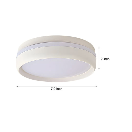 7.9-Inch Round LED Flush Mount Ceiling Light