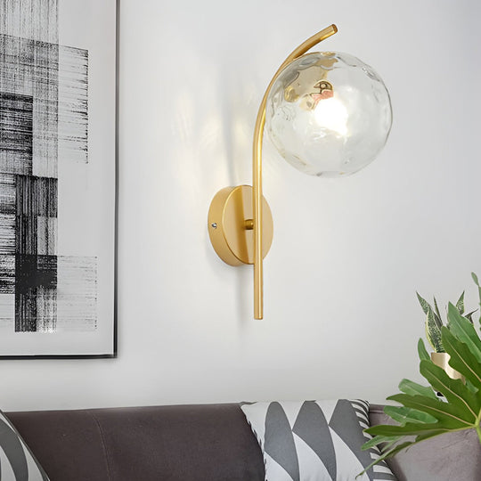 Creative Glass Ball-shaped LED Nordic Plug-in Wall Sconce
