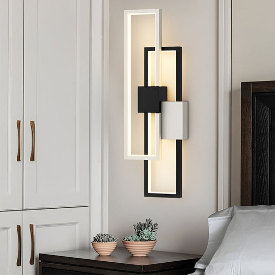 Rectangular Three-Color LED Nordic Wall Lamp