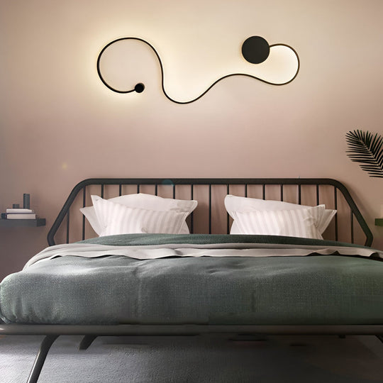 Battery Operated Round LED Hanging Metal Wall Clock