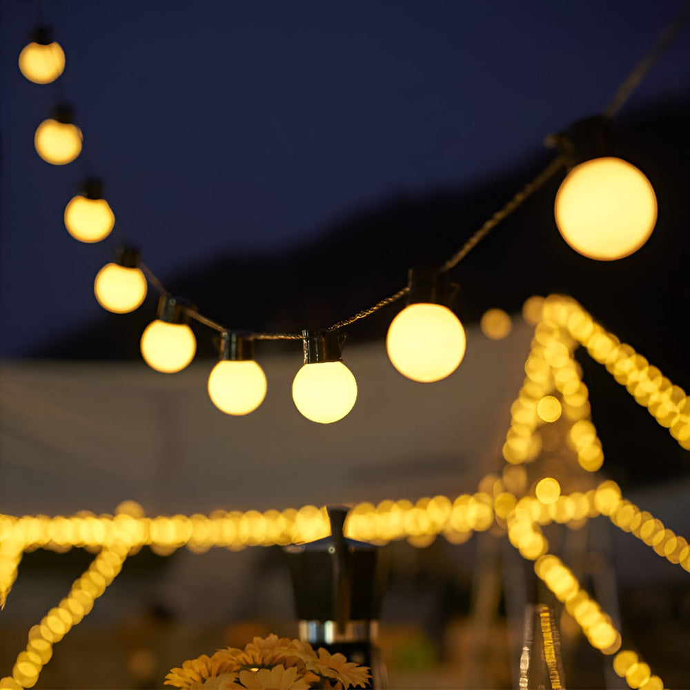 Waterproof Multi Color LED Solar Powered Outdoor String Lights Camping Decor