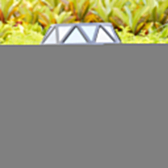 Geometric Diamond-Shaped Black LED Lawn Lamp