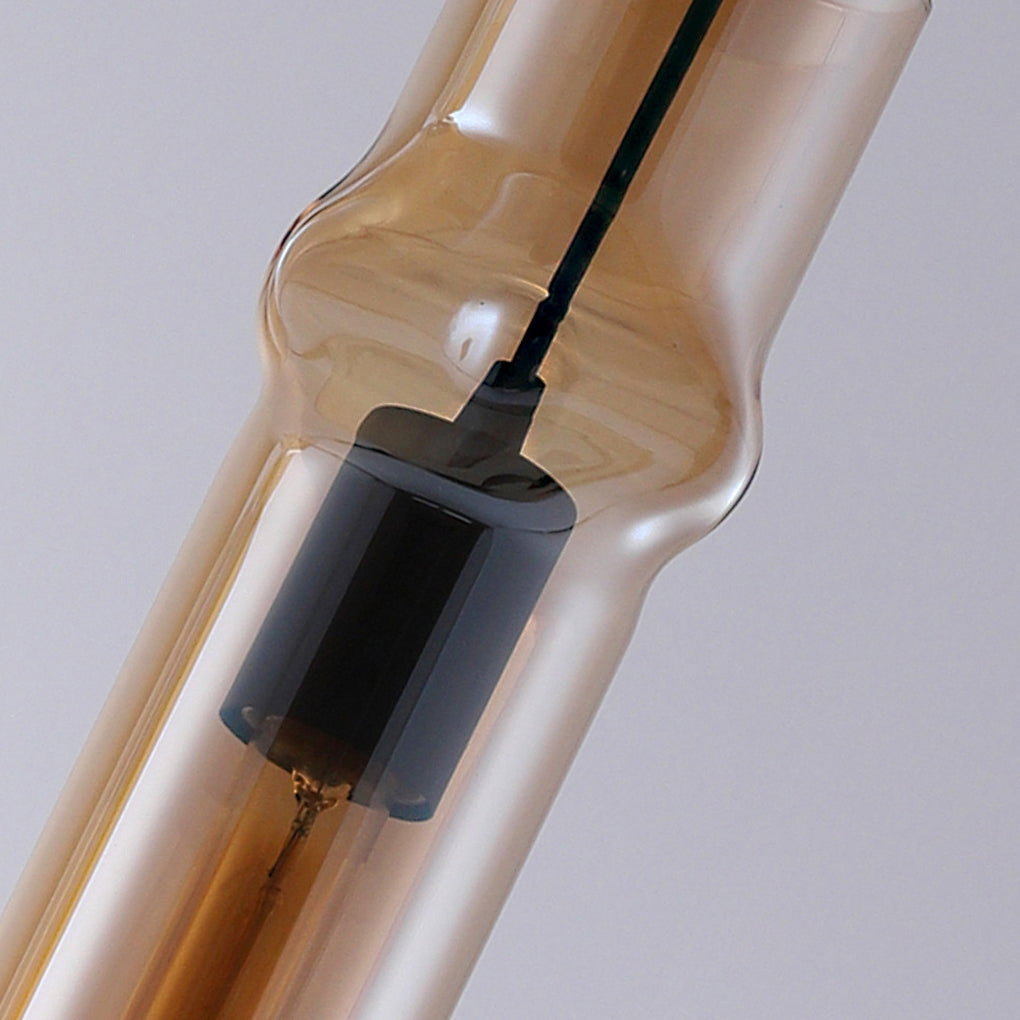 Creative Cylindrical Glass Iron Post-modern Pendant Light