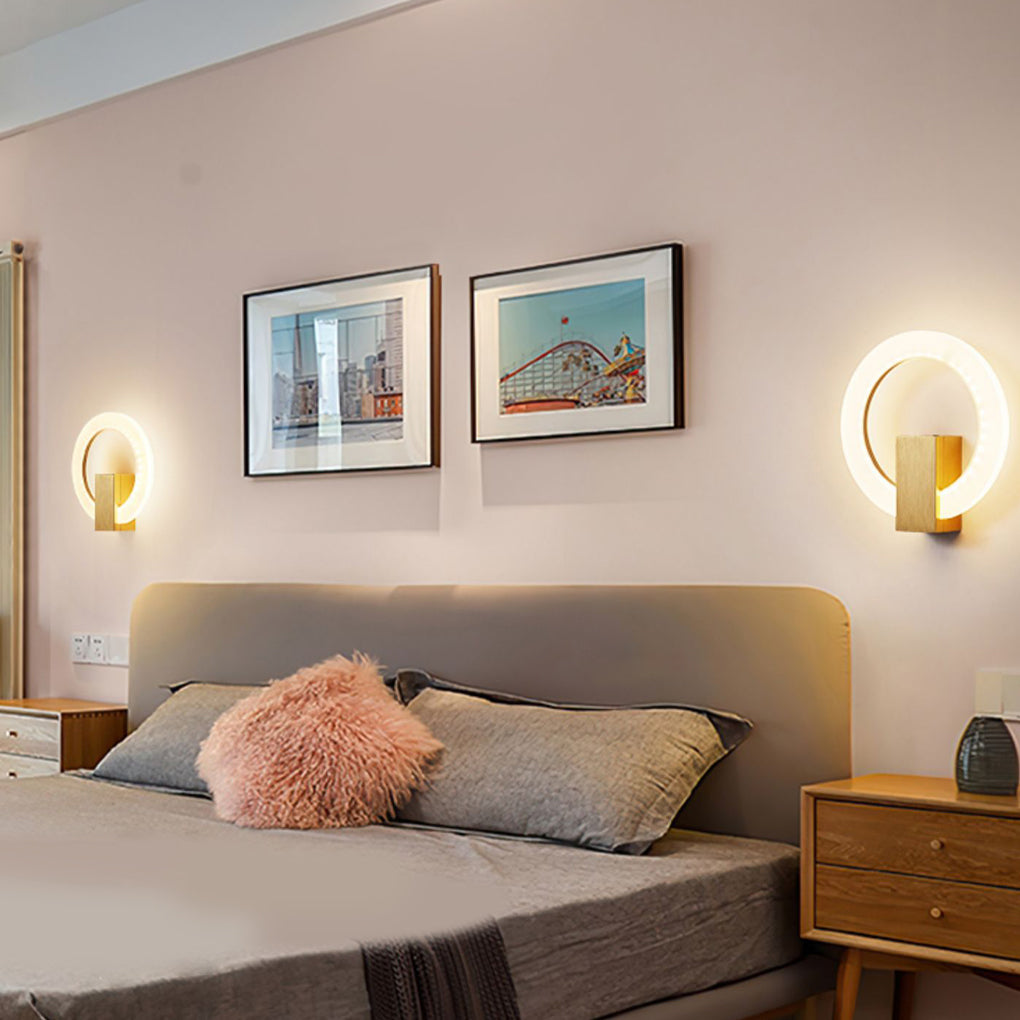 Circle Dimmable LED Modern Wall Sconce