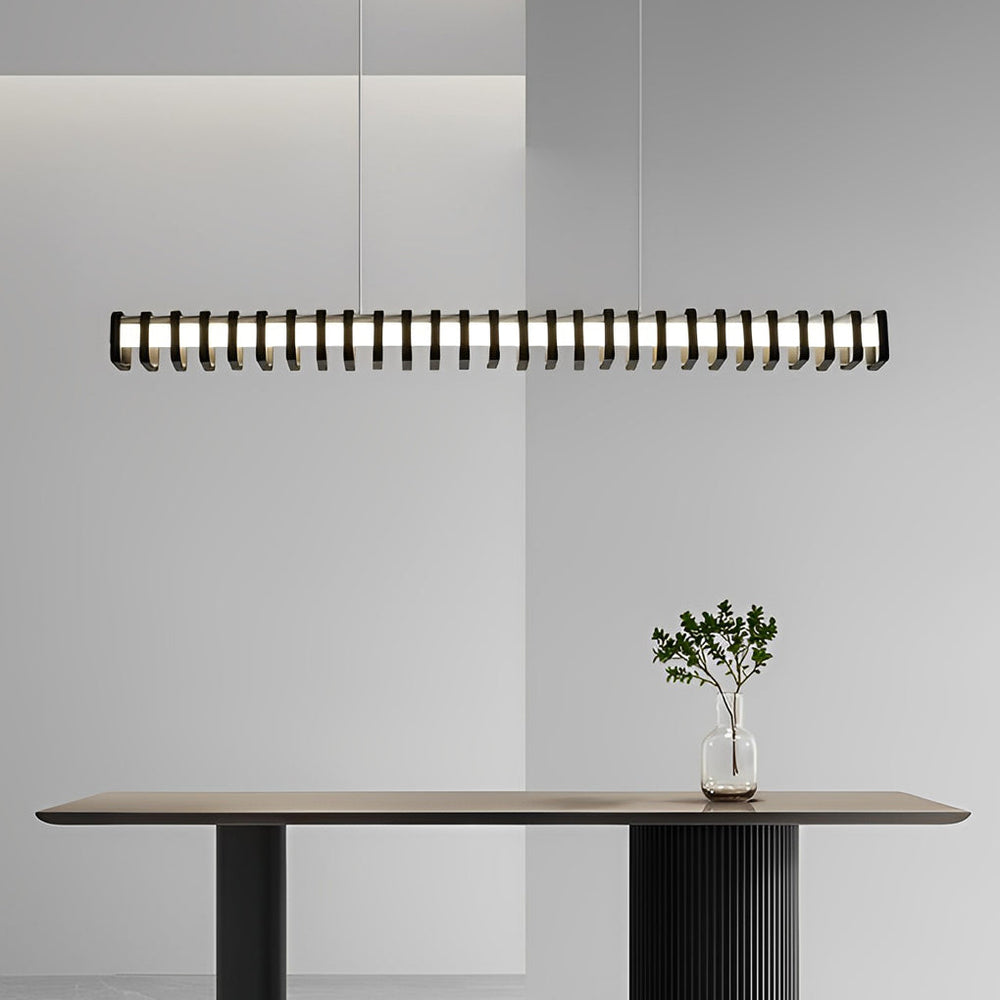 Minimalist Square Frame Decor Three Step Dimming Modern Chandelier Light