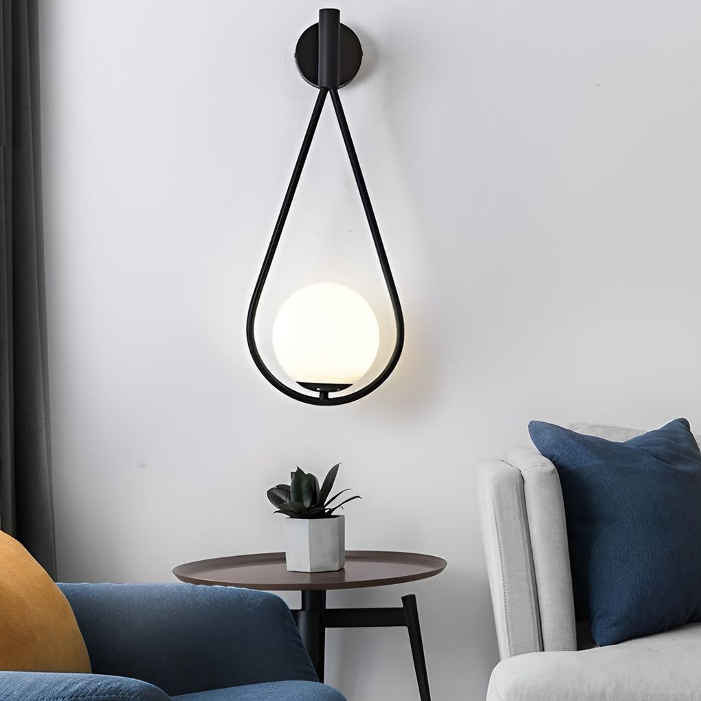 Water Drop Shaped LED Nordic Wall Lamp – Modern Wall Sconce